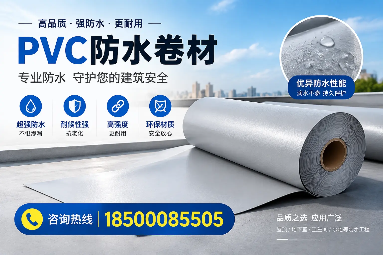绥化地区pvc防水卷材的市场现状与发展趋势